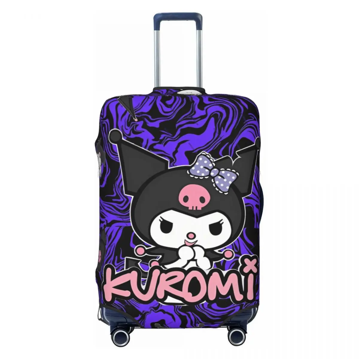 

New Kuromi Print Suitcase Cover Practical Cruise Trip Protection Luggage Case Holiday