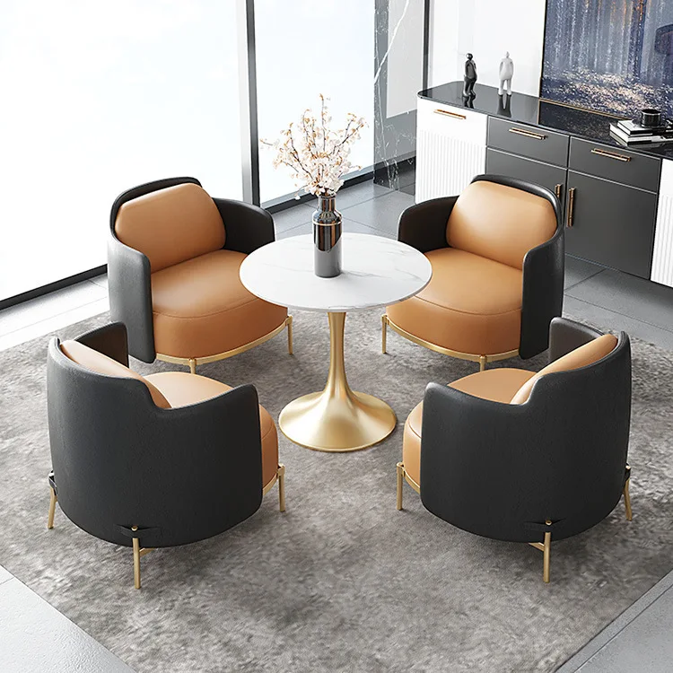 

Business negotiation reception sofa cafe restaurant leisure sofa table and chair combination office meeting sofa chair