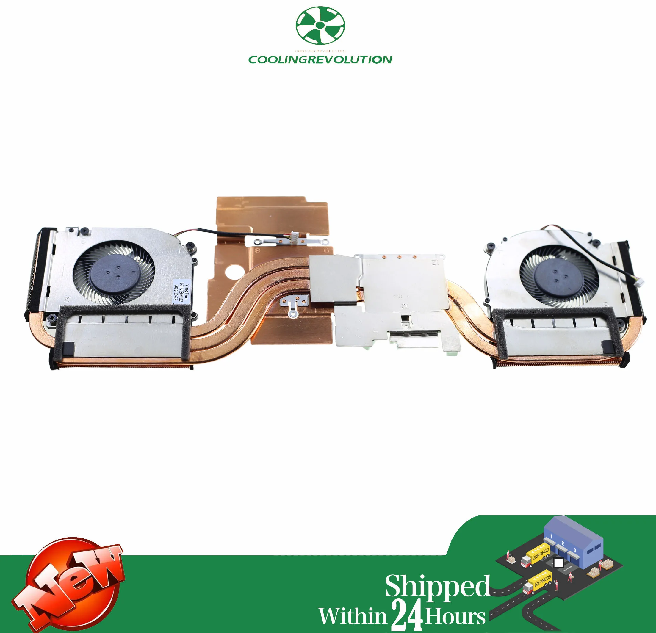 Laptop CPU Heat Sink Fan for Machenike S15C L15 RTX 3060 6-31-V150N-102 EGC-79071S1-0AH EGC-82071S1-0AH