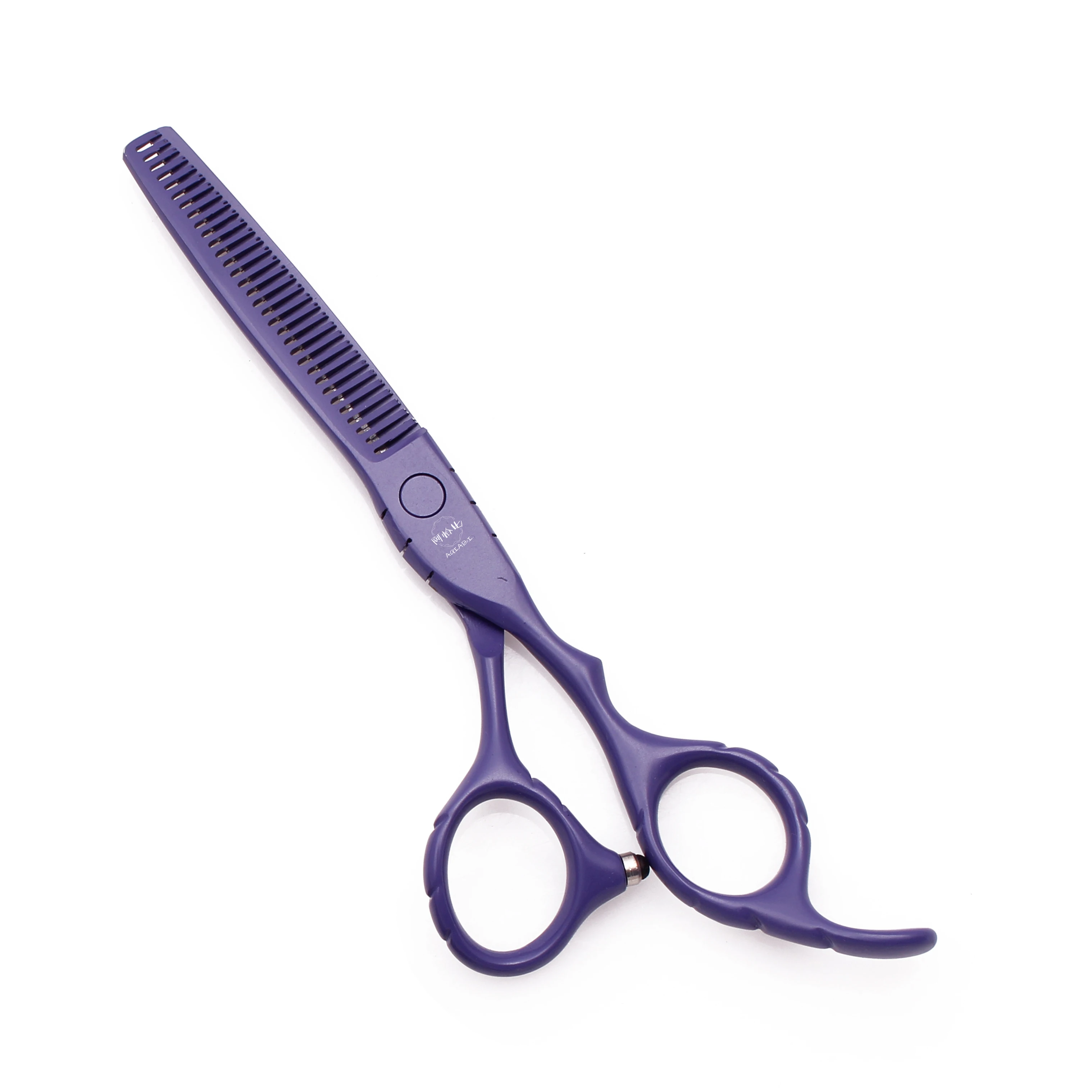 Professionelle Friseurschere 5,5" 6" AQIABI Japan Edelstahl Effilierschere Friseursalon Haarschneideschere Rot A1010 – Detail 14
