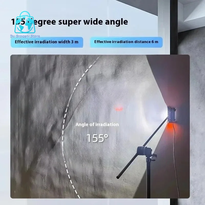 Portable Industrial LED Wall Leveling Lighting with Handle Bracket Auxiliary Sanding Tools and Painter Developing Lamp