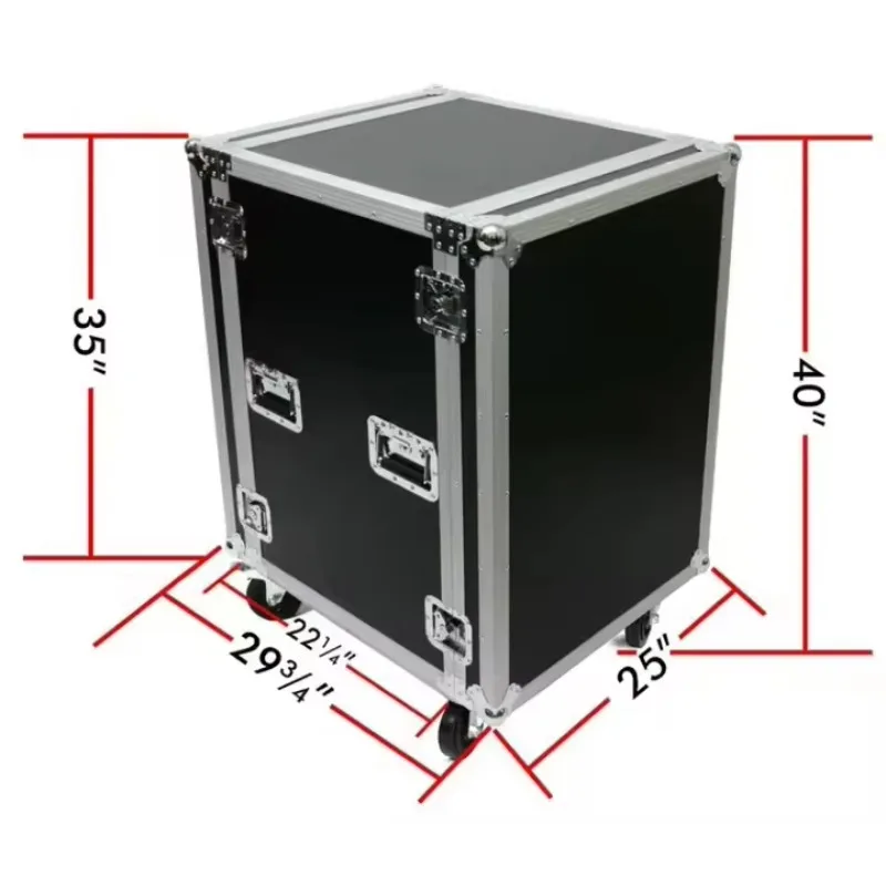 Deep Flip Road Case Duty Amp Rack Flight Shockproof Aluminum Flight case Standard Size Custom Waterproof Protective Box