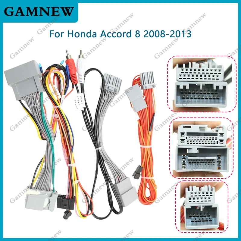 

Car 16pin Wiring Harness Adapter Canbus Box Decoder Android Radio Power Cable For Honda Accord 8 2008-2013