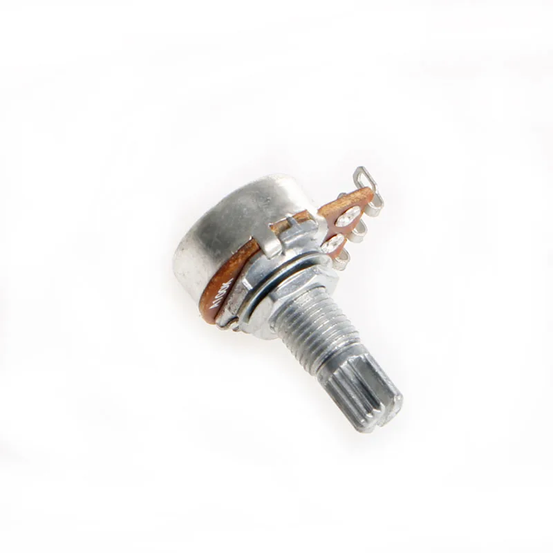 A100K Potentiometer Splined Pot Electric Guitar Bass Effect Amp Tone Volume 15mm Dropshipping