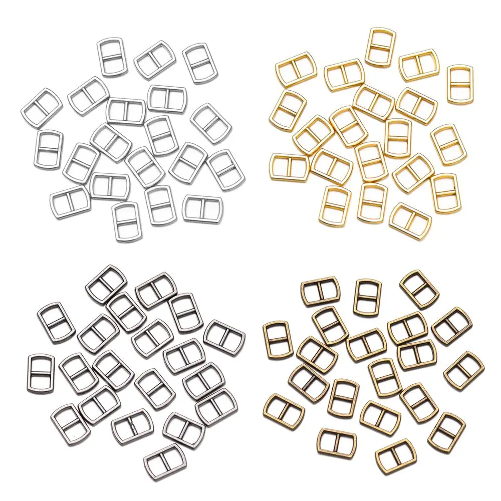 20/40Pcs Mini Buttons For Doll Sewing Metal Tri Glide Buckle Adjuster 1/12 BJD Dolls Bags Pants Belt Buckle 1/6 Dolls Accessorie