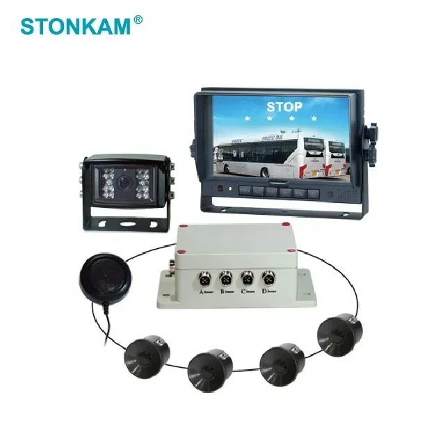STONKAM Run Freely Car Parking Guidance System Ultrasonic Reverse Parking Sensor With Camera