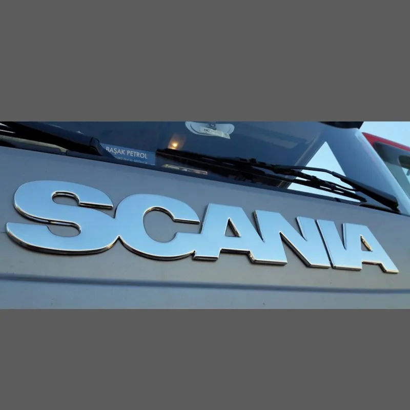 Scania 2009-2016 Compatible M3 Chest Lettering Chrome-WN Inox WNSC167