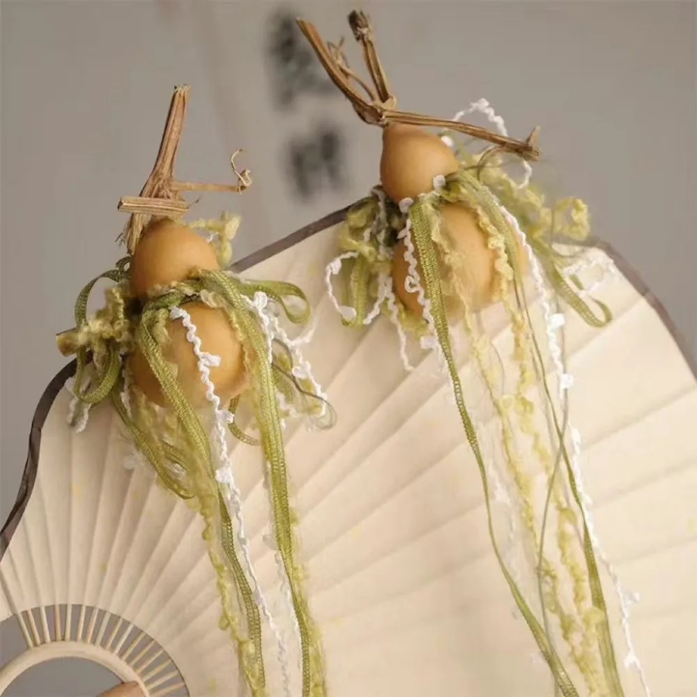 القرع الطراز القديم Hanfu دبوس الشعر التدرج الملونة حبل شرابة البوهيمي العرقية خشنة الرياح خرافة كليب #4