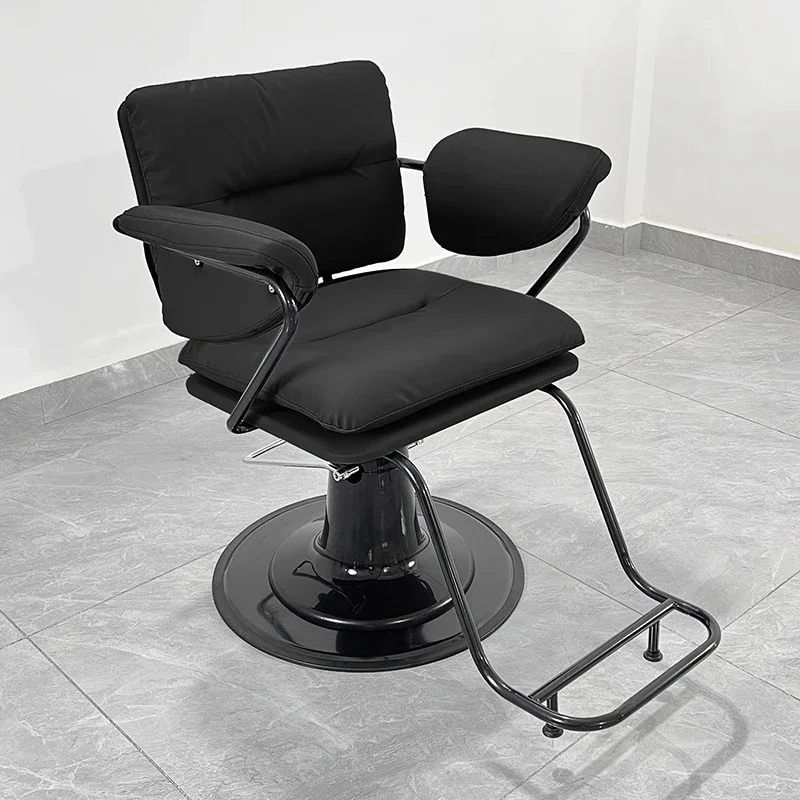 Trendy Style Minimalist Barber Chairs Comfortable Salon Chairs Space Saving Aesthetic Silla De Corte De Pelo Salon Furniture