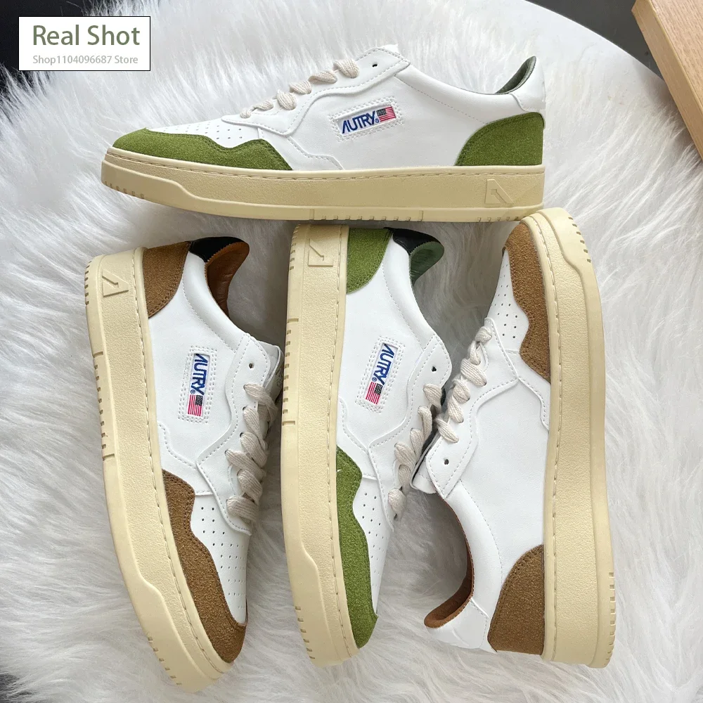 Women Shoes AUTRY Medalist Low White Sneakers Summer Casual Sports Skateboard Shoes Breathable Vulcanized Shoes For Ladies Men