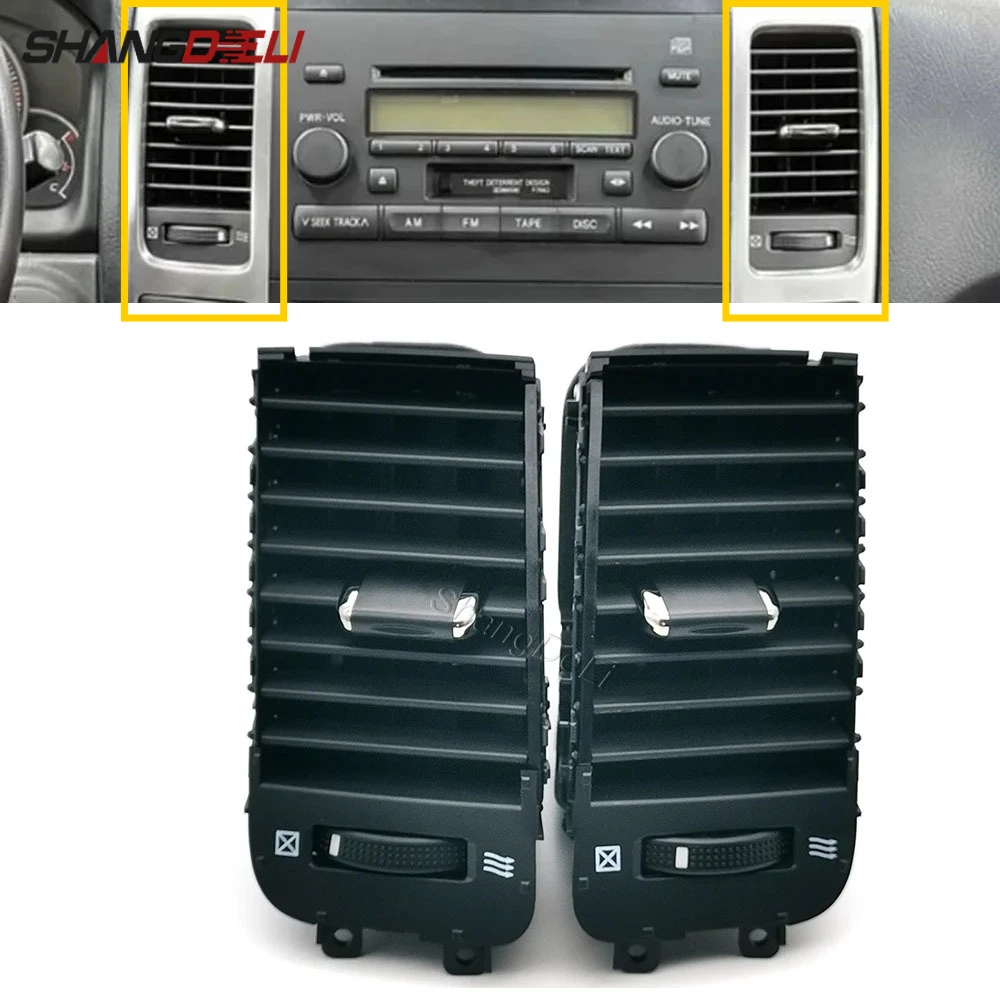 

2PCS Air Conditioner Air vent Outlet For Toyota Land Cruiser Prado 120 Lexus GX470 2003-2009 A/C Air Conditioning Vents Grille