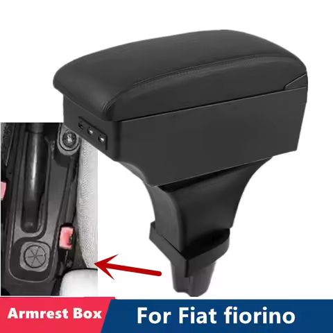 For Fiat fiorino armrest box For Fiat fiorino Car Armrest box Central Storage box Retrofit with USB charging Car accessories