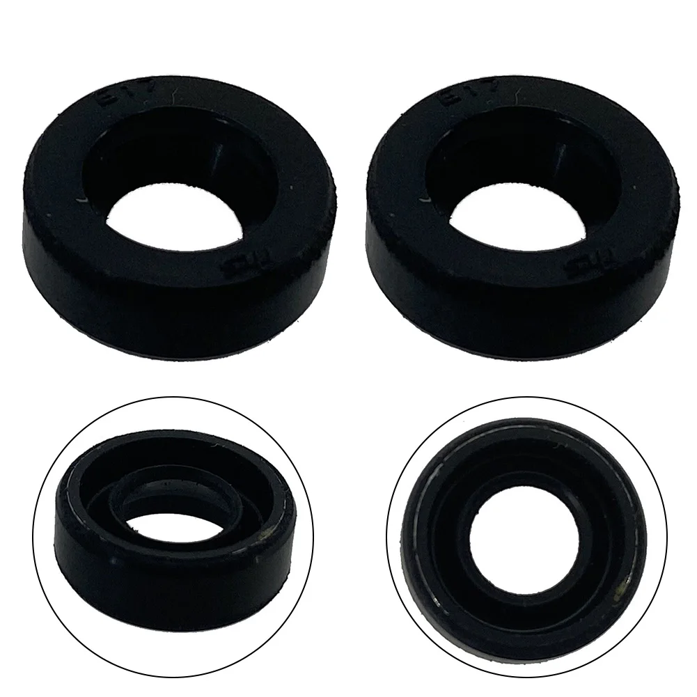 Grease Seal Rubber Oil Seal Oil Seal Garden Grease Seal Rubber Black Lawn Mower Tool Oil Seal 2pcs EL5000 A Replacement Oil Seal