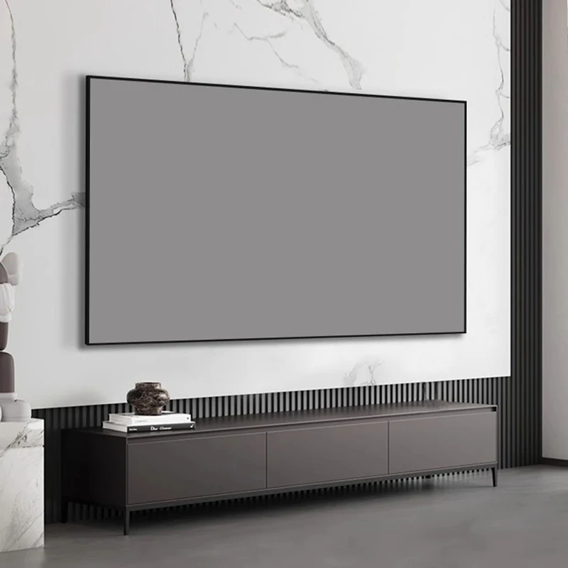 Hot ALR Projection Screen Dedicated for Tri-color Laser Projector Nano Grey Ambient Light Fixed Frame Ultra Narrow Bezel 4K 8K