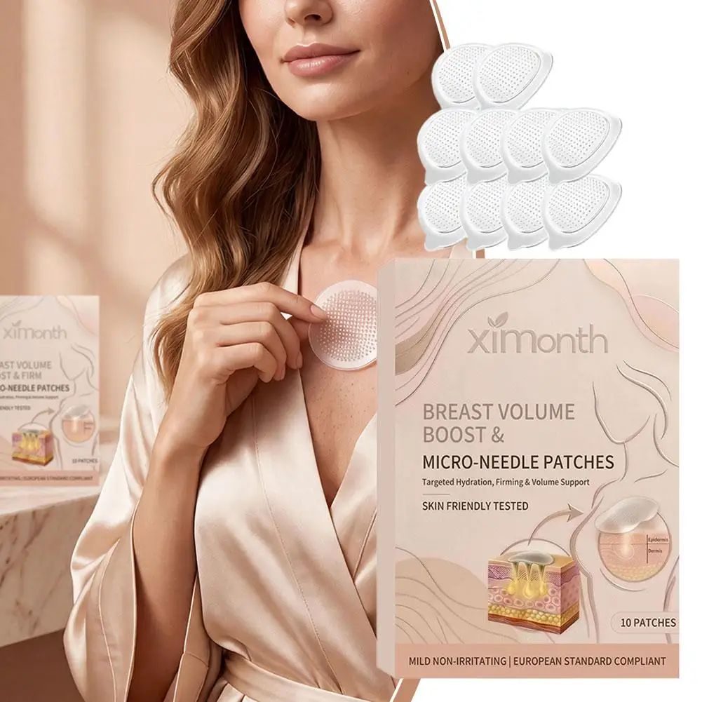 Nano Microneedles Breast Enhancement Advanced Patch Deep Hydration Targeted Skin Nutrition Increased Skin Elasticity For Women