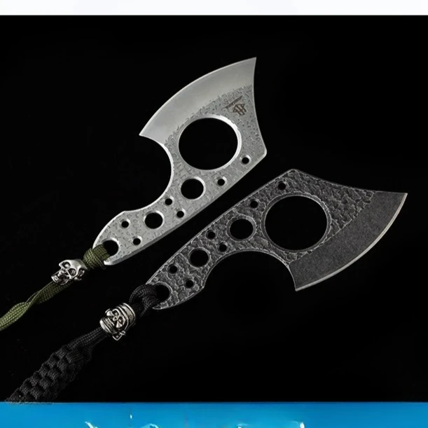 جديد صغير في الهواء الطلق التخييم المشي لمسافات طويلة المحمولة EDC الفم البرية بقاء الفأس الصغير معدات متعددة الوظائف