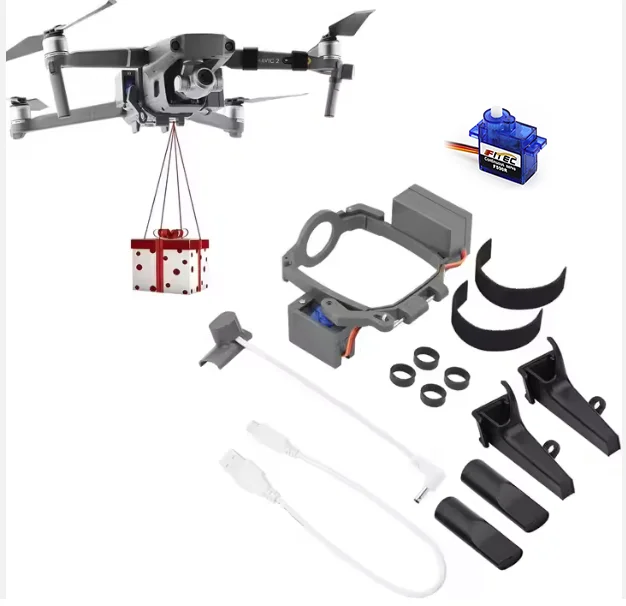 Servo de metal para drone Mavic 2 Pro, acessórios para entrega de carga útil, dispositivo de transporte de airdrop e drone de pesca