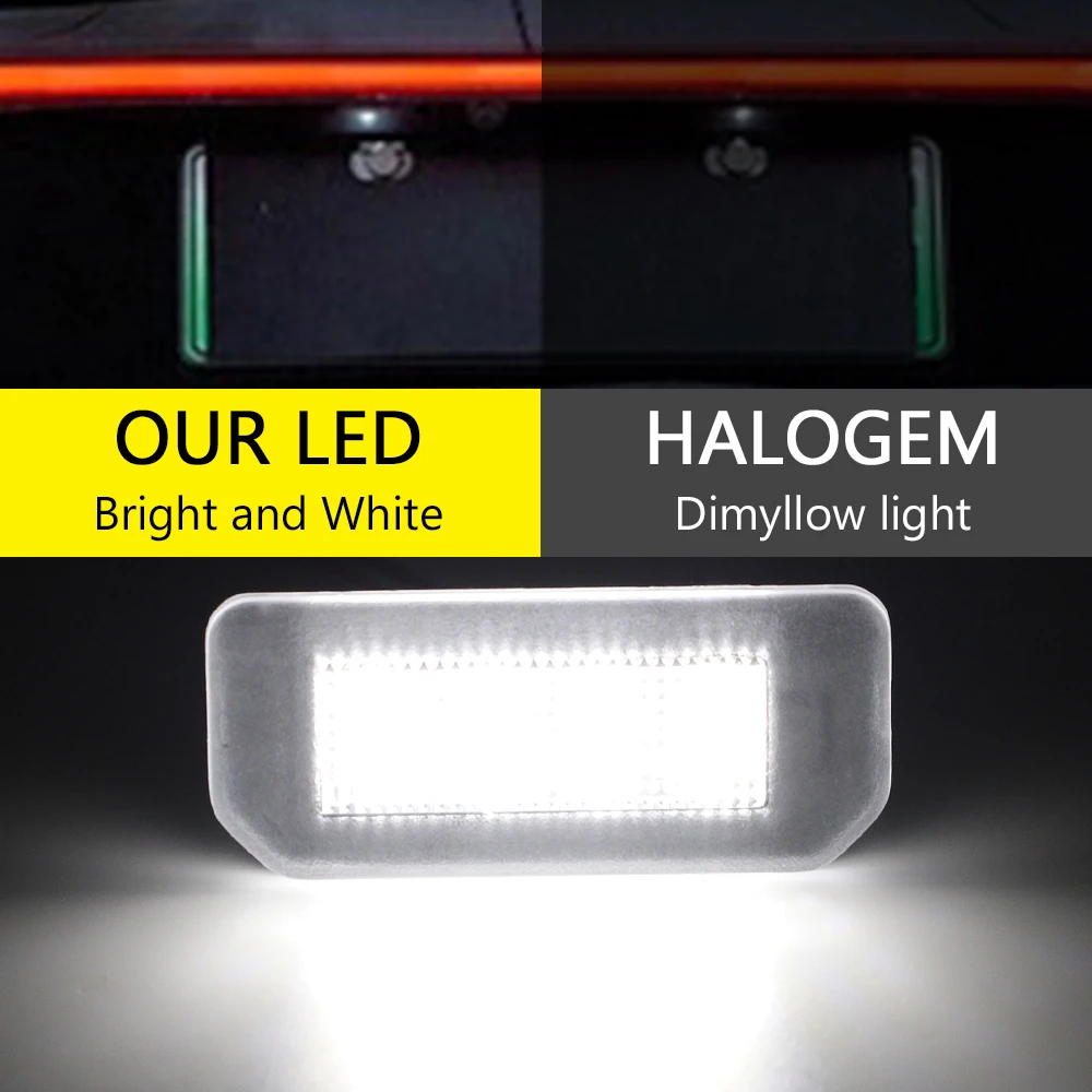 2Pcs/Set Car Accessories 13.5V 5700K For Tesla Model 3 Model Y Car License Number Plate Lights Lamp Accessories Upgrade LED