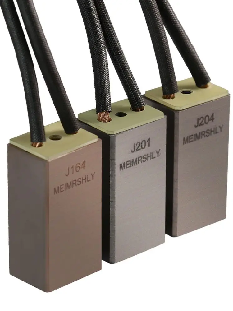 

8pcs MEIMRSHLY J164/J204/J201/D172 Carbon Brush for Exciter Generator of Hydropower Station in Cement Plant 25*32*60/65mm