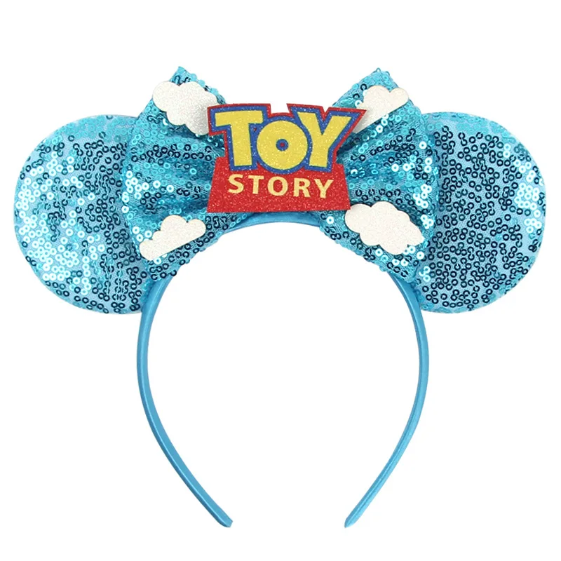 Toy Story Disney Hair Band Kawaii Mickey Mouse Hair Hoops Cute Bath Lightyear Woody Headband Children's Birthday Gift