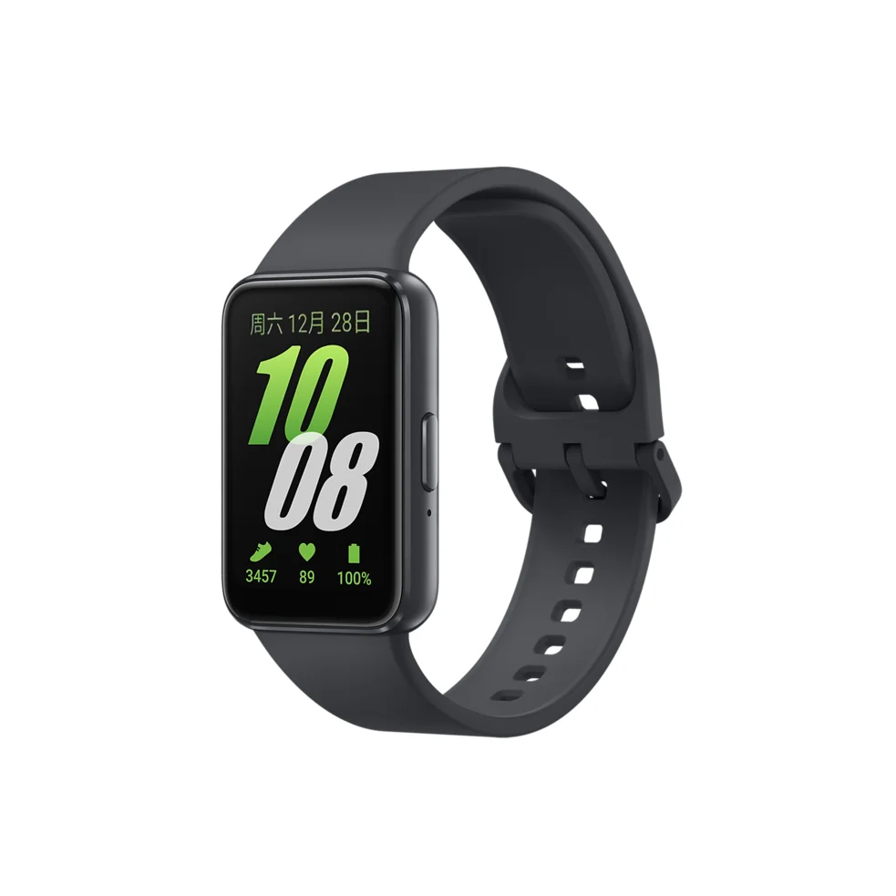 سامسونج جالاكسي صالح 3 SmartBand 1.6 ''IP68 مقاوم للماء سوبر AMOLED عرض معدل ضربات القلب مستشعر الأوكسجين في الدم عمر البطارية 13 يومًا