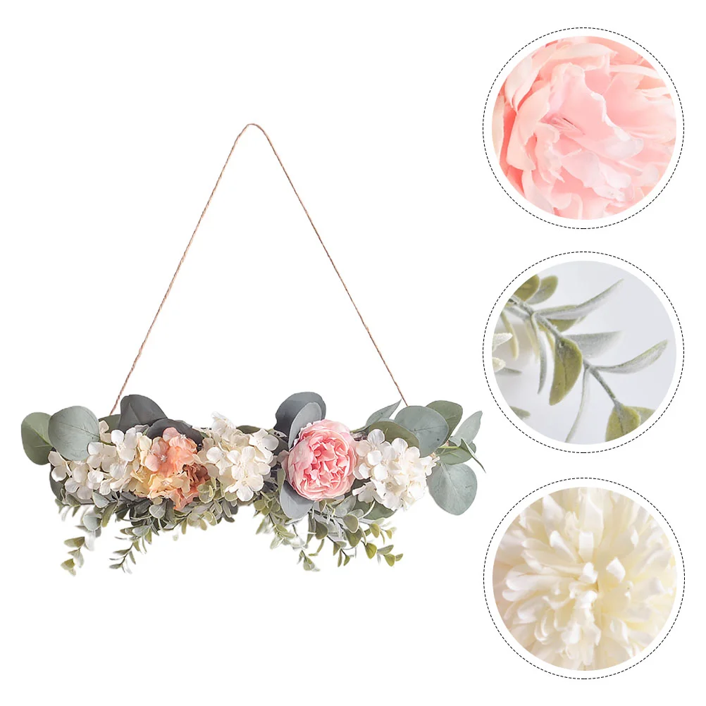 

Wall Hanging Flowers Wall-mounted Ornament Peony Decorative Bedroom Front Door Garland
