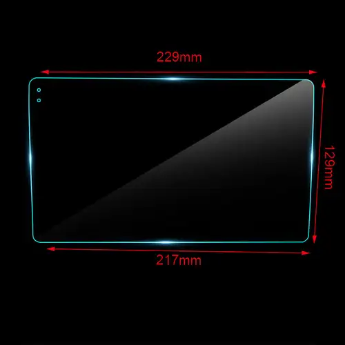 229*129*217 Car Tempered Glass Protective Film Sticker For 9 10 Inch Radio Stereo DVD Touch Full LCD Screen for TEYES CC2 CC3 - Image 2