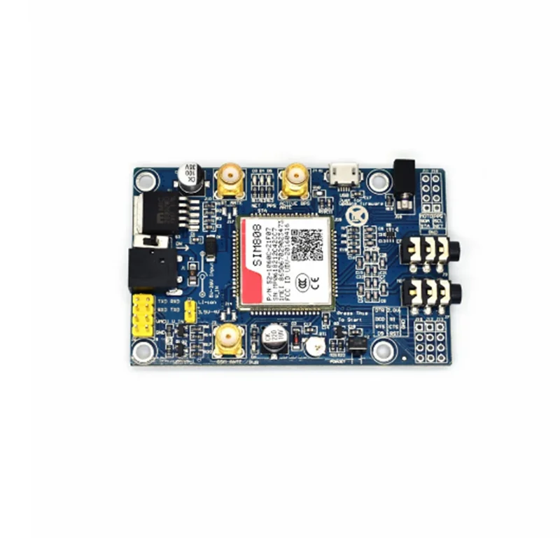 Imagem -04 - Placa de Desenvolvimento do Módulo Sim808 com Antena Gps Gsm Gprs Gps Ipx Sma Arduino Raspberry pi 2g 3g 4g Cartão Sim