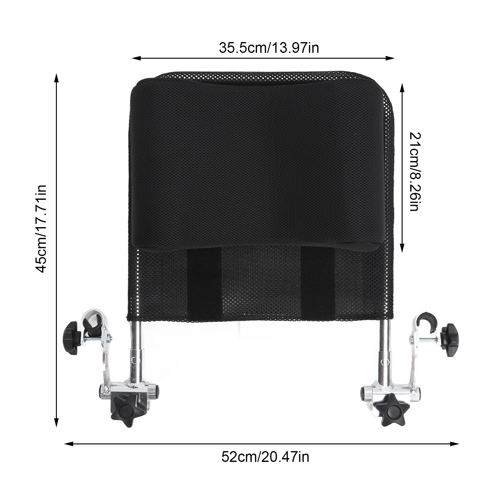 Wheelchair Headrest Breathable Adjustable Neck Support Head Straight Positioning Pillow Accessories for Seniors