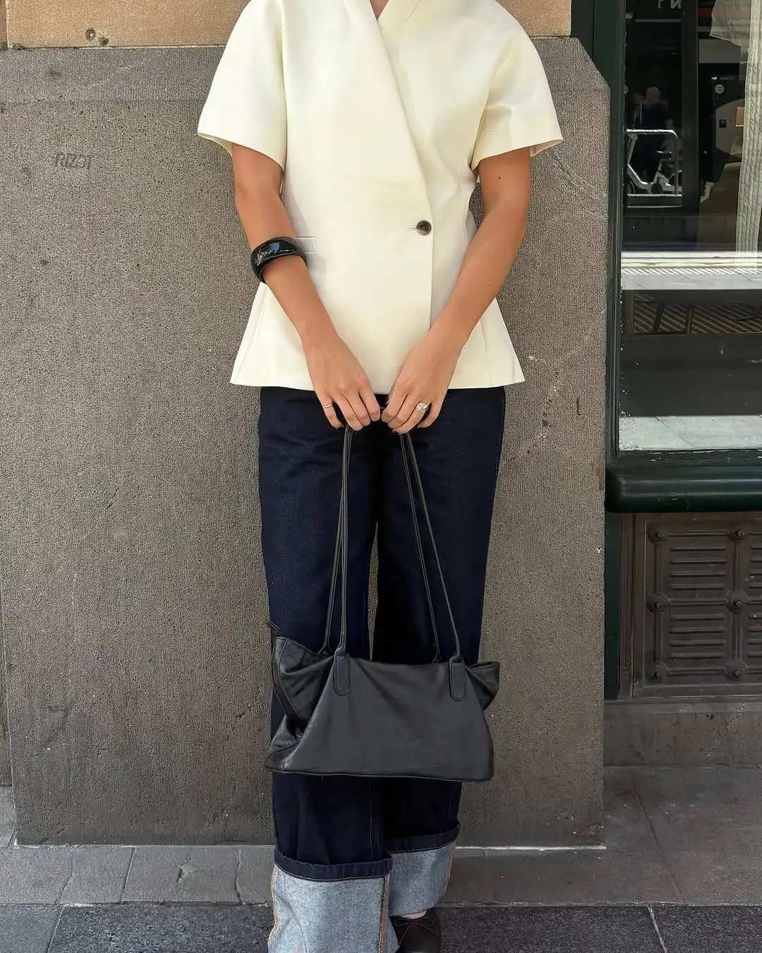 Solid Color Casual Women Tops Chic V Collar Commute Temperament Short Sleeve Overlapping Blouses 2026 Summer Lady Daily New Wear