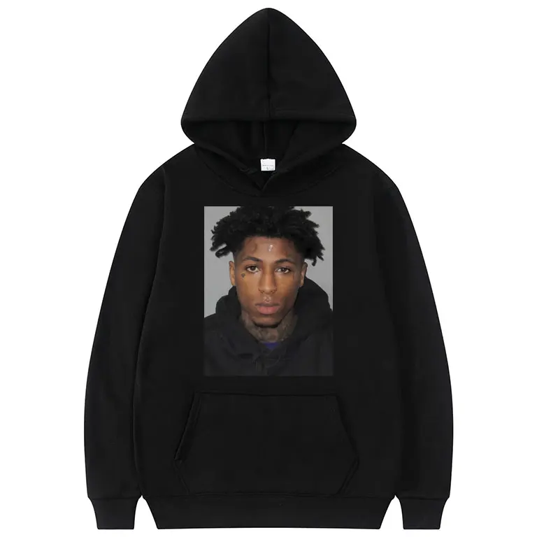 

Rapper Youngboy Never Broke Again Mugshot Hoodie Men Women Hip Hop Vintage Sweatshirt Men's Casual Clothes Man Oversized Hoodies