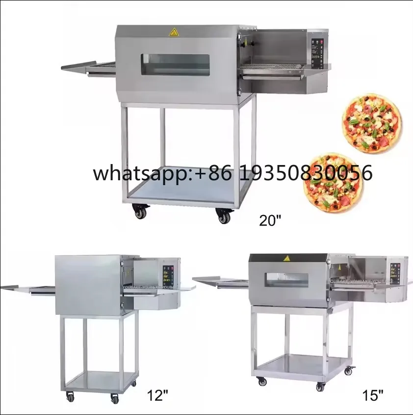 Commercial Continuous Industrial Electric 15 32 Inch Pizza Bread Oven Price Conveyor Tunnel for Baking Bakery Ovens Machine
