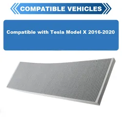 Front Cabin Air Filter For Tesla Model X 2016 2017 2018 2019 2020 1045566-00-H, 104556600H Auto Air Conditioning Filter