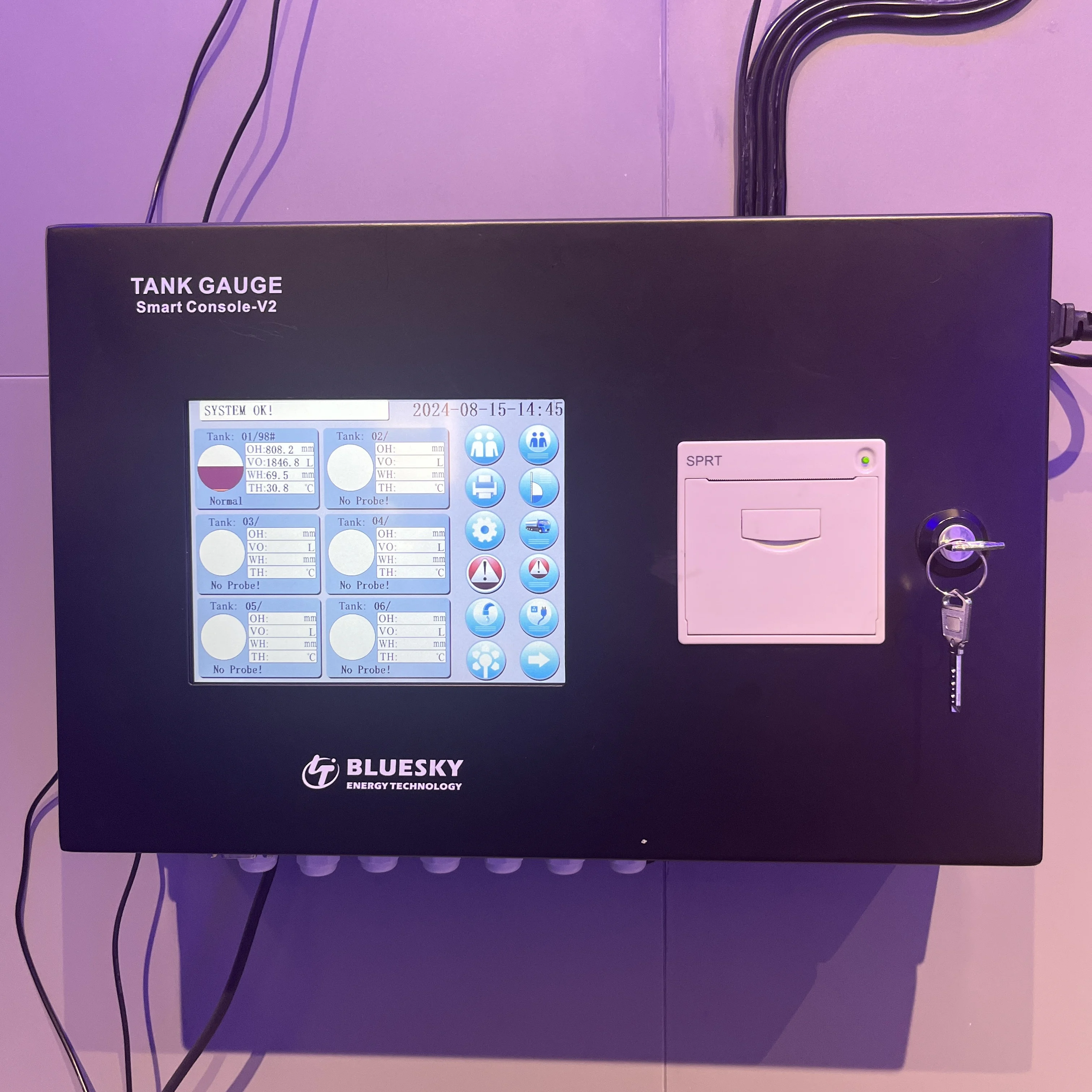 Bluesky Smart Fuel Station Management System With RFID & Remote Control Stainless Steel 220V OEM Solution