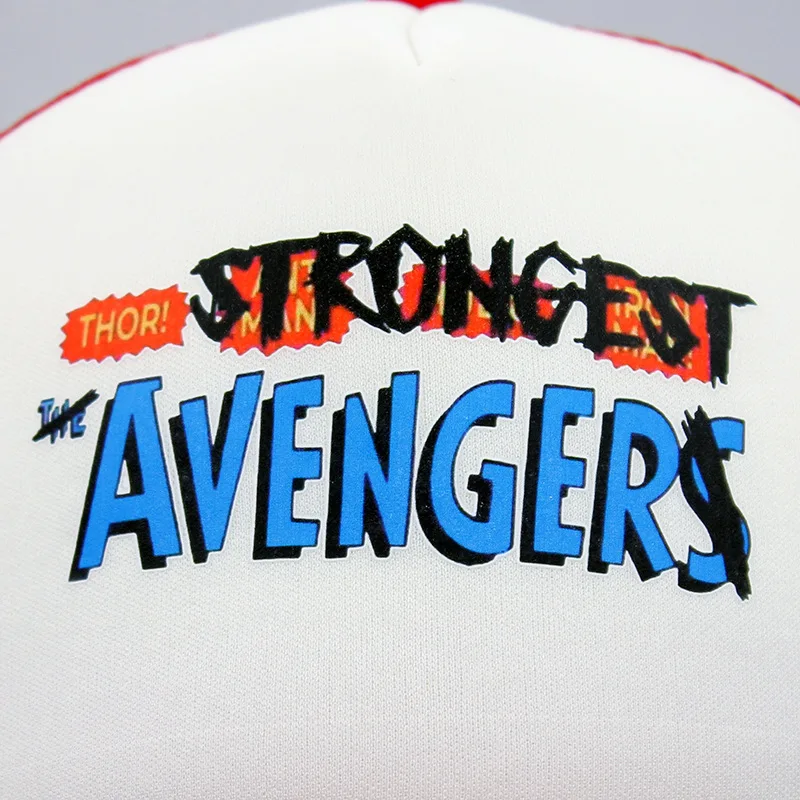 Thor Hat the Strongst Avengers Sol Same Style Printed Mesh Cap Marvel Sunshade Baseball Cap Children Adult Hat Peaked Cap