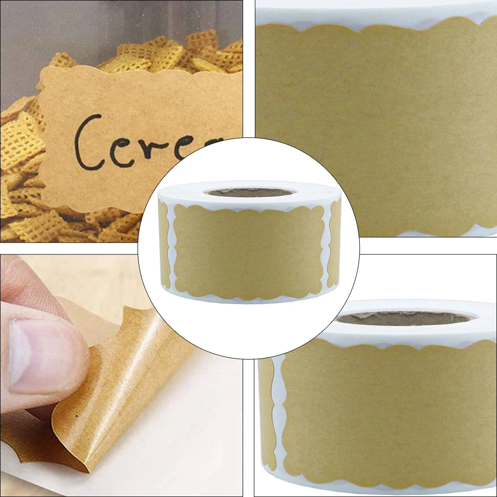

Sealing Sticker Wrapping Stickers Baking Packaging Label Kraft Paper Self-adhesive DIY