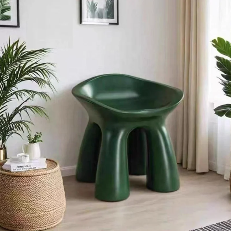 

Fiberglass Elephant Chair Playful Kids Stool Modern Lounge Design Non Tip Base Child Safe Seating Relaxing Accent Furniture