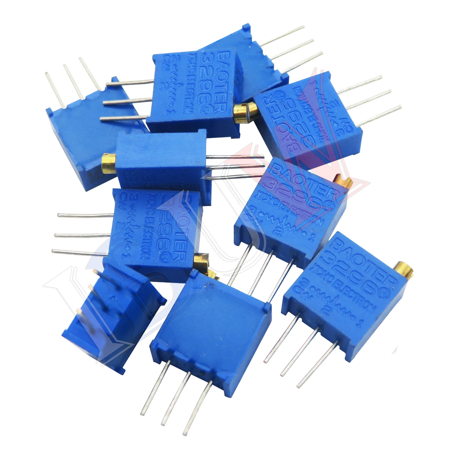 10PCS 3296W potentiometer precision adjustable resistance multi-turn trimming 1K 2K 5K 10K 100K 103 100R Trimmer Potentiometer