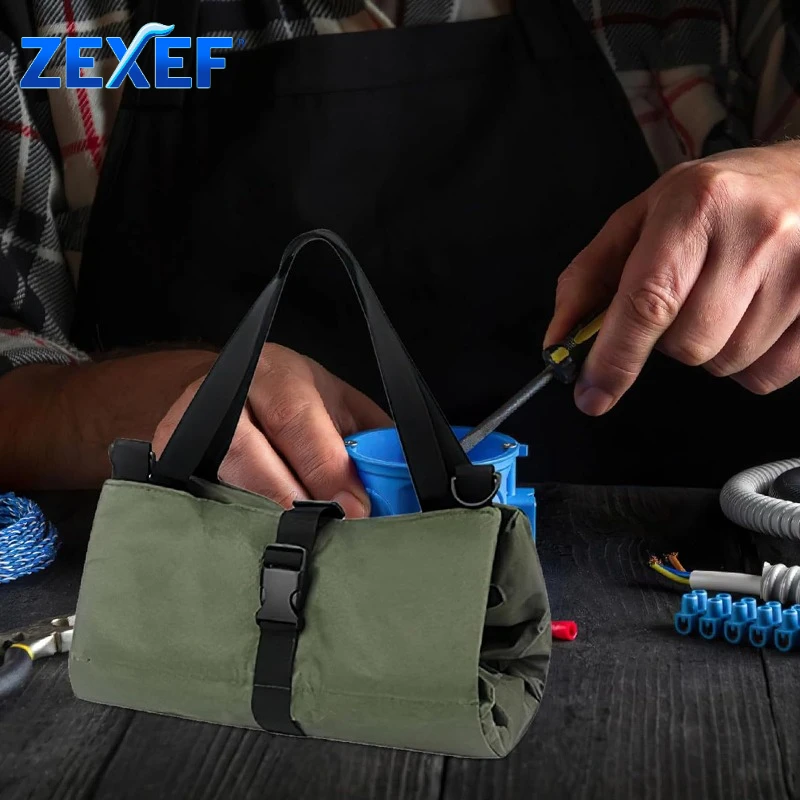 

Многоцелевая сумка для инструментов, высококачественная профессиональная многокарманная сумка для инструментов, свернутая портативная сумка-органайзер для небольших инструментов