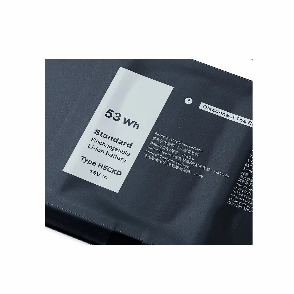 15V 53Wh H5CKD For Dell Inspiron 5408 5508 5509 5400 5406 7405 7500 7506 2-in-1 For Dell Latitude 3410 3510 Laptop Battery