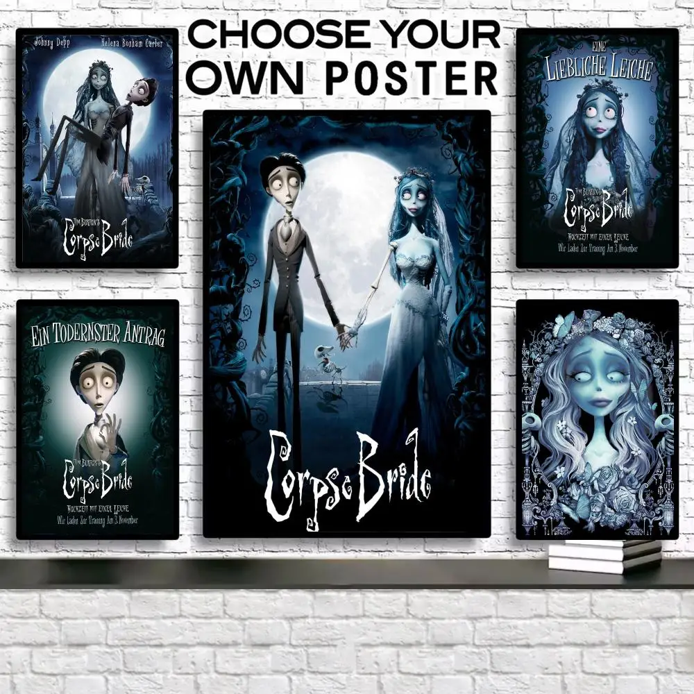 

Anime C-Corpse Bride Painting Calligraphy Vintage Poster Canvas Frameless Wall Art Perfect For Hallway Home Decoration Holiday