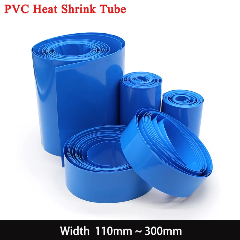 

1m~20m PVC Heat Shrink Tube 18650 Lipo Battery Pack Width 110mm ~ 300mm Insulated Protection Film Wrap lithium Case Cable Sleeve