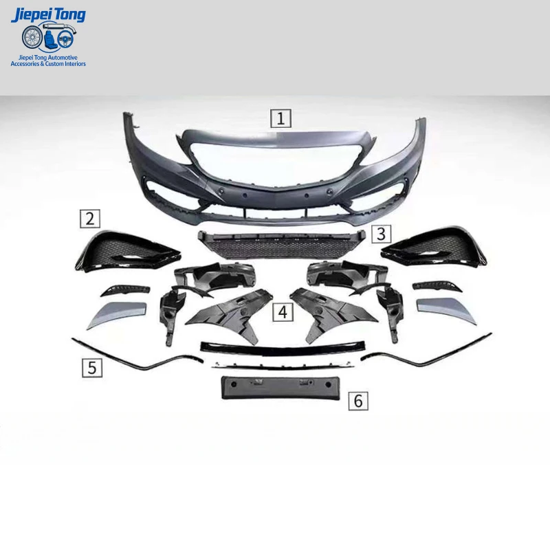 

Suitable for Mercedes-Benz C-Class W205 15-21 models, modified with Carlsson front bumper, grille, and fender surround