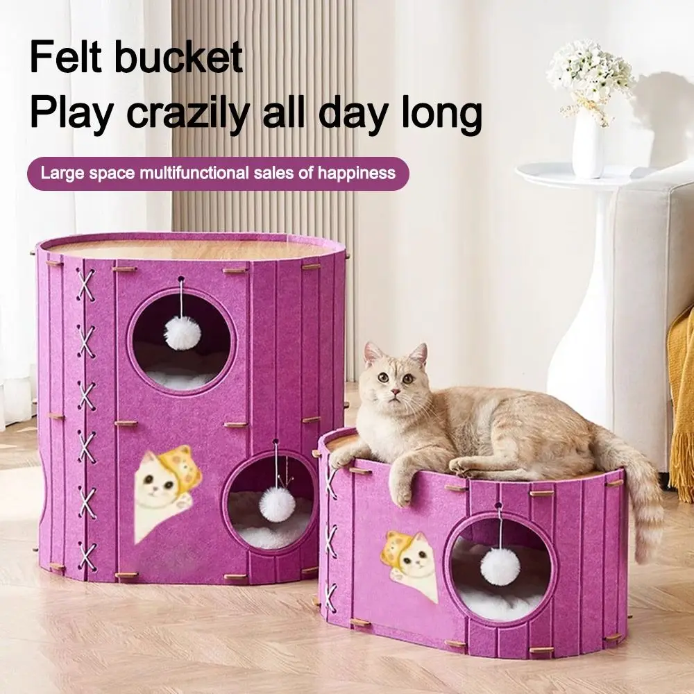 

Creative Closed Cat Nest Wear Resistant DIY Splicing Cat Climbing Frame Multi Layer Cat House Pet Accessories