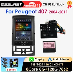 9.7inch Android Car Radio For Peugeot 407 2004-2011 Intelligent Stereo Multimedia Player GPS Autoradio Carplay 4G Headunit RDS