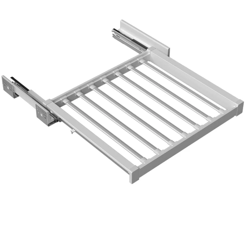

Washing machine rebound pumping hanger, hidden telescopic invisible drying rack above balcony, pants rack storage deepening