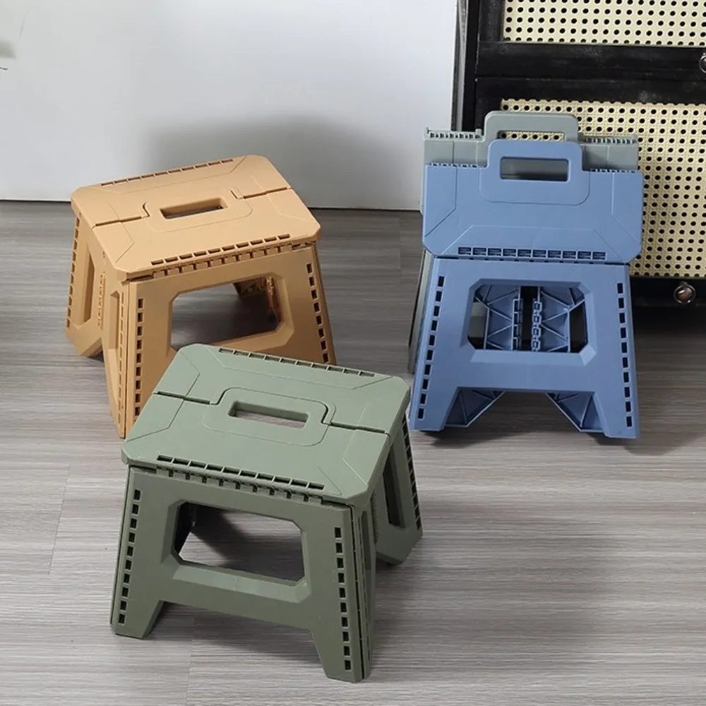 Lightweight Collapsible Folding Stool Heavy-Duty Portable Step Chair Thickened Durable Camping Stool Picnic