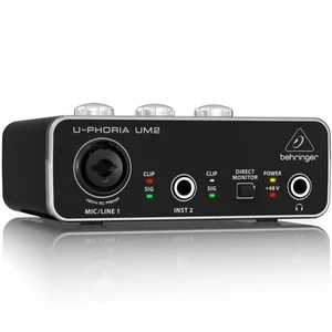 BEHRİNGER-UM2 Gitar Kayıt Harici USB Ses Kartı ses arabirimi Özel Internet Ünlü Canlı Yayın Ses kartı behringer için en iyi 10 satış-no. 8
