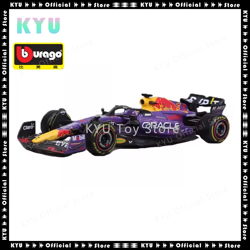 Bburago 1:43 New Product Red Bull Rb19 Miami F1 Racing Model Simulation Alloy Car Model 2023 Formula Model Collection