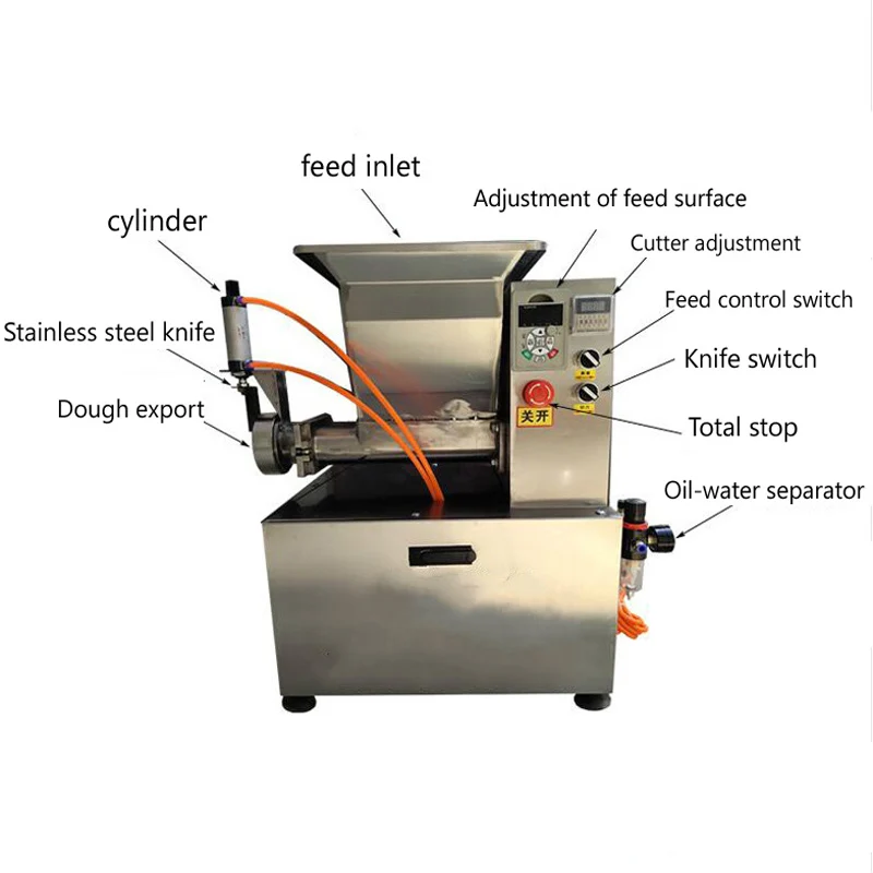 Commercial Dough Ball Maker Making Rolling Cutter Cutting Machine